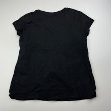 Load image into Gallery viewer, Girls Mango, black cotton t-shirt / top, GUC, size 10,  