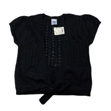 Load image into Gallery viewer, Girls Pumpkin Patch, black cotton / metallic knit cardigan, NEW, size 11,  