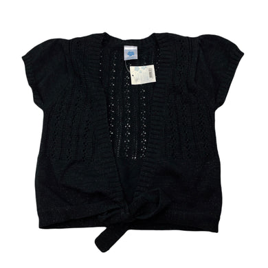 Girls Pumpkin Patch, black cotton / metallic knit cardigan, NEW, size 11,  