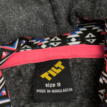 Load image into Gallery viewer, Boys Tilt, grey fleece lined hoodie sweater, EUC, size 8,  