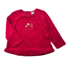 Load image into Gallery viewer, Girls Ladybird, vintage velour long sleeve top, GUC, size 6,  