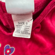 Load image into Gallery viewer, Girls Ladybird, vintage velour long sleeve top, GUC, size 6,  