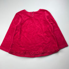 Load image into Gallery viewer, Girls Ladybird, vintage velour long sleeve top, GUC, size 6,  