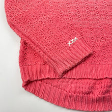 Load image into Gallery viewer, Girls Cotton On, pink knitted cotton sweater / jumper, FUC, size 7,  