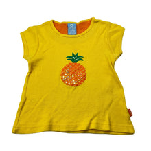 Load image into Gallery viewer, Girls SP Girl, yellow cotton t-shirt / top, pineapple, FUC, size 3,  