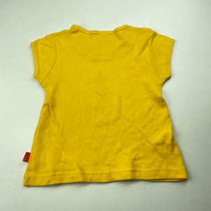 Girls SP Girl, yellow cotton t-shirt / top, pineapple, FUC, size 3,  