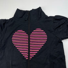 Load image into Gallery viewer, Girls Miss Understood, short sleeve zip up top, heart, EUC, size 7,  
