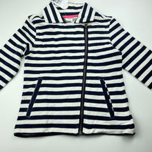 Load image into Gallery viewer, Girls Target, navy stripe cotton lightweight jacket, *light mark on back*, NEW, size 6,  