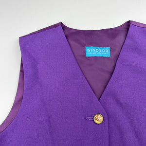 unisex Windsor Riding Apparel, vintage wool blend equestrian waistcoat / vest, GUC, size 10,  