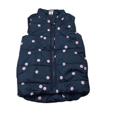 Load image into Gallery viewer, Girls Kids &amp; Co, navy puffer vest / sleeveless jacket, EUC, size 7,  