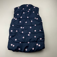 Load image into Gallery viewer, Girls Kids &amp; Co, navy puffer vest / sleeveless jacket, EUC, size 7,  