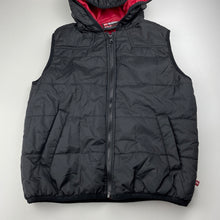 Load image into Gallery viewer, Boys Shock Resistant, hooded puffer vest / sleeveless jacket, EUC, size 10,  