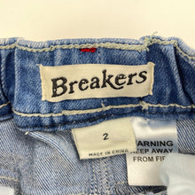Load image into Gallery viewer, Boys Breakers, distressed stretch denim jeans, elasticated, Inside leg: 31.5cm, GUC, size 2,  