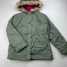 Load image into Gallery viewer, Girls H&amp;T, khaki hooded jacket / coat, GUC, size 5,  