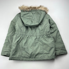 Load image into Gallery viewer, Girls H&amp;T, khaki hooded jacket / coat, GUC, size 5,  