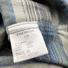 Load image into Gallery viewer, Boys Emerson, soft feel flannel cotton long sleeve shirt, EUC, size 10,  