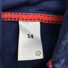 Load image into Gallery viewer, Girls Target, navy floral zip hoodie sweater, GUC, size 14,  