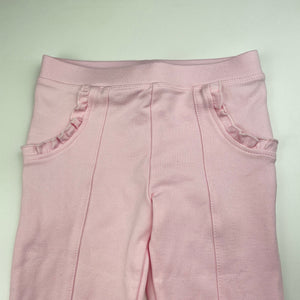 Girls Target, pink stretchy pants, elasticated, Inside leg: 35cm, EUC, size 3,  