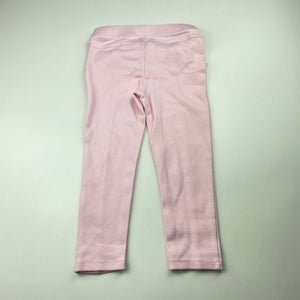 Girls Target, pink stretchy pants, elasticated, Inside leg: 35cm, EUC, size 3,  