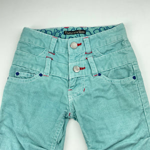 unisex Natural Boo, corduroy pants, adjustable, Inside leg: 34.5cm, GUC, size 2,  