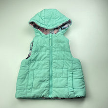 Load image into Gallery viewer, Girls Target, reversible puffer vest / jacket, horses, GUC, size 2,  