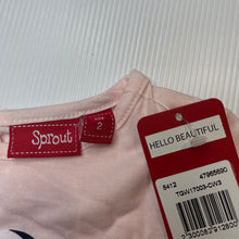 Load image into Gallery viewer, Girls Sprout, pink cotton long sleeve top, bird, NEW, size 2,  