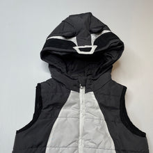 Load image into Gallery viewer, unisex Target, hooded puffer vest / sleeveless jacket, GUC, size 3,  