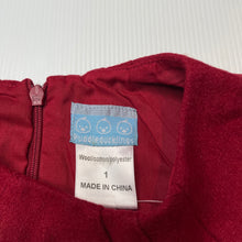 Load image into Gallery viewer, Girls Puddle Ducklings, wool blend embroidered dress, NEW, size 1, L: 45cm