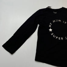 Load image into Gallery viewer, Girls H&amp;T, black cotton long sleeve top, NEW, size 3,  