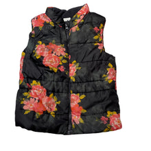 Load image into Gallery viewer, Girls Target, fleece lined floral puffer vest, EUC, size 4,  