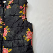 Load image into Gallery viewer, Girls Target, fleece lined floral puffer vest, EUC, size 4,  