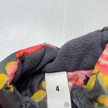 Load image into Gallery viewer, Girls Target, fleece lined floral puffer vest, EUC, size 4,  