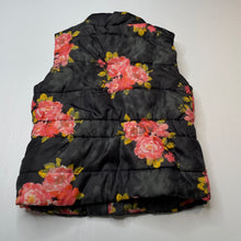 Load image into Gallery viewer, Girls Target, fleece lined floral puffer vest, EUC, size 4,  