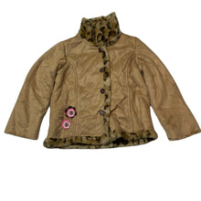 Load image into Gallery viewer, Girls Kids Stuff, faux fur lined faux suede jacket, EUC, size 2,  