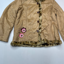 Load image into Gallery viewer, Girls Kids Stuff, faux fur lined faux suede jacket, EUC, size 2,  