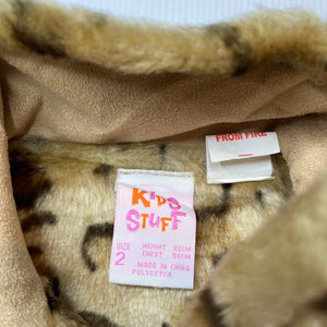 Girls Kids Stuff, faux fur lined faux suede jacket, EUC, size 2,  