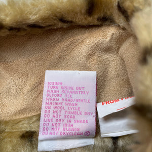 Girls Kids Stuff, faux fur lined faux suede jacket, EUC, size 2,  