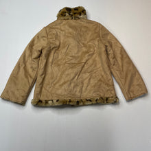 Load image into Gallery viewer, Girls Kids Stuff, faux fur lined faux suede jacket, EUC, size 2,  