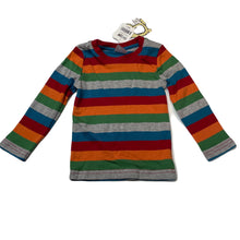 Load image into Gallery viewer, Boys Dymples, colourful striped long sleeve t-shirt / top, NEW, size 2,  