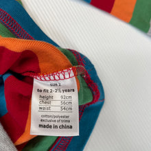 Load image into Gallery viewer, Boys Dymples, colourful striped long sleeve t-shirt / top, NEW, size 2,  