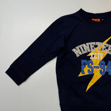 Load image into Gallery viewer, Boys Fun Spirit, navy fleece lined sweater / jumper, GUC, size 3,  