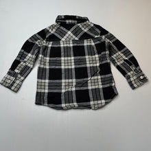 Load image into Gallery viewer, Boys H&amp;T, checked flannel cotton long sleeve shirt, EUC, size 2,  