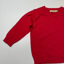Load image into Gallery viewer, Boys Lily &amp; Dan, red knitted cotton sweater / jumper, EUC, size 2,  