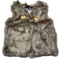 Load image into Gallery viewer, Girls Target, lined faux fur vest / jacket, EUC, size 4,  