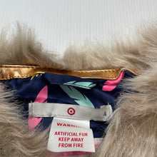 Load image into Gallery viewer, Girls Target, lined faux fur vest / jacket, EUC, size 4,  