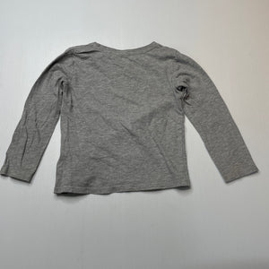 Girls Target, grey marle long sleeve top, FUC, size 3,  