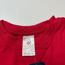 Load image into Gallery viewer, Boys Target, red cotton ong sleeve t-shirt / top, NEW, size 4,  