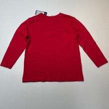 Load image into Gallery viewer, Boys Target, red cotton ong sleeve t-shirt / top, NEW, size 4,  