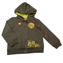 Load image into Gallery viewer, Boys Gagou Tagou, khaki cotton zip hoodie sweater, NEW, size 2,  