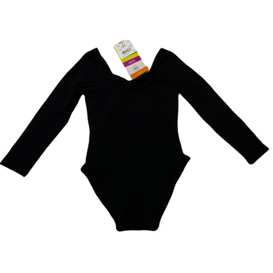 Girls Active & Co, black long sleeve ballet / dance leotard, NEW, size 3,  